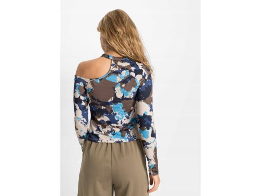 B.P.C bluzka moro z wycięciami długi rękaw ^48/50