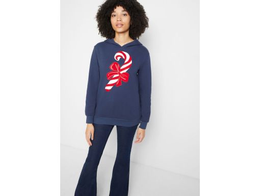 B.P.C bluza ze świątecznym wzorem kaptur ^40/42