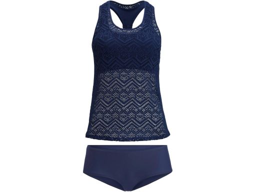 B.P.C tankini granatowe ażurowe z figami 42.