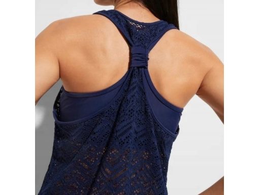 B.P.C tankini granatowe ażurowe z figami 42.
