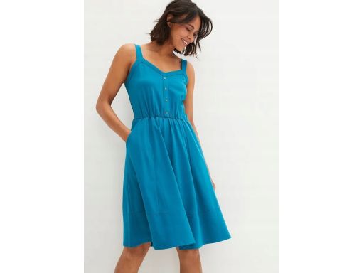 B.P.C sukienka bawełniana morski turkus r.48/50