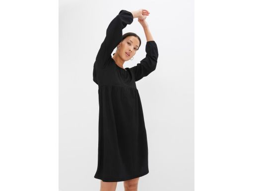 B.P.C sukienka tunika czarna z wycięciem na plecach 44/46.