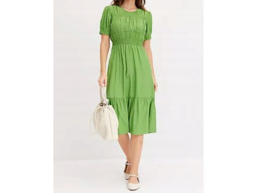 B.P.C sukienka zielona midi letnia 42.