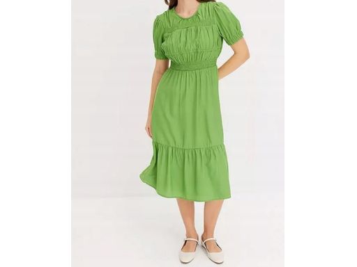 B.P.C sukienka zielona midi letnia 42.