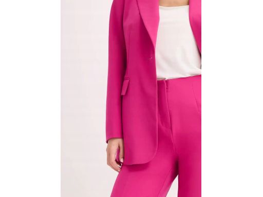 B.P.C spodnie damskie eleganckie w kant fuksja 42.
