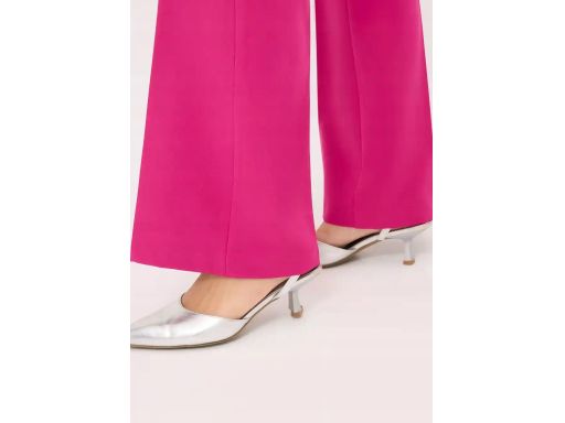 B.P.C spodnie damskie eleganckie w kant fuksja 42.