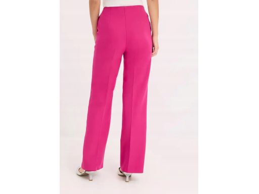 B.P.C spodnie damskie eleganckie w kant fuksja 42.