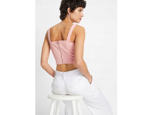 B.P.C krótki top gorsetowy różowy ^40