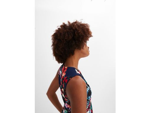 B.P.C sukienka wielokolorowa z nadrukiem z przewiązaniem 36/38.