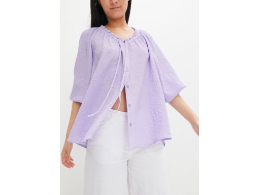 B.P.C fioletowa bluzka koszulowa strukturalna 42.