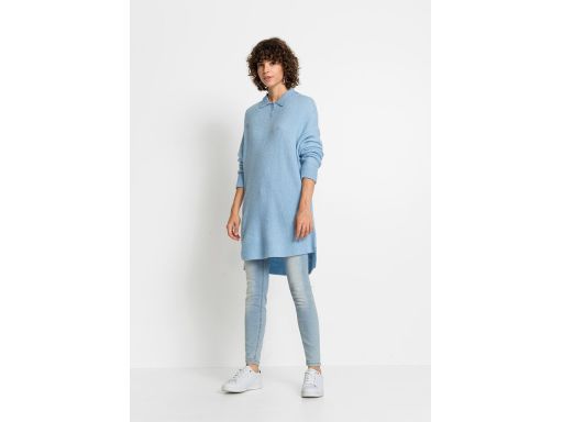 Sweter niebieski długi r.36/38