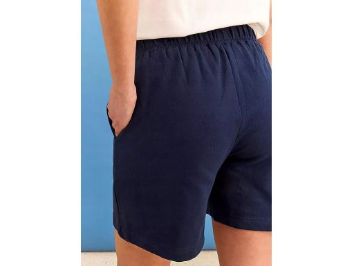 B.P.C krótkie spodenki dresowe granatowe z haftem r.40/42