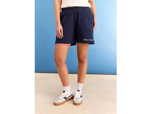 B.P.C krótkie spodenki dresowe granatowe z haftem r.40/42
