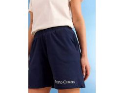 B.P.C krótkie spodenki dresowe granatowe z haftem r.40/42
