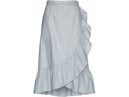 B.P.C lniana spódnica z falbaną r.54