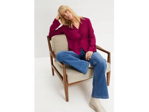 B.P.C bluzka koszulowa ciemny fiolet biskupi ^38