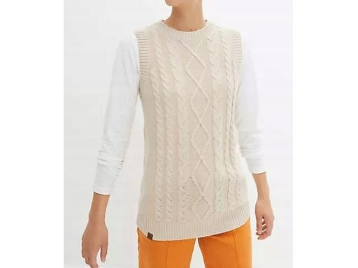 B.P.C kamizelka beżowa dzianinowa 52/54.