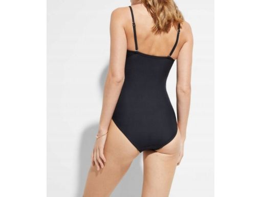 B.P.C kostium jednoczęściowy marszczony czarny 48.