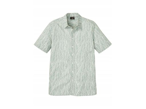 B.P.C męska koszula bawełniana we wzory roślinne r.47/48, XL