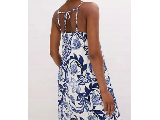 B.P.C sukienka długa z wiskozy na ramiączka we wzory 40/42.