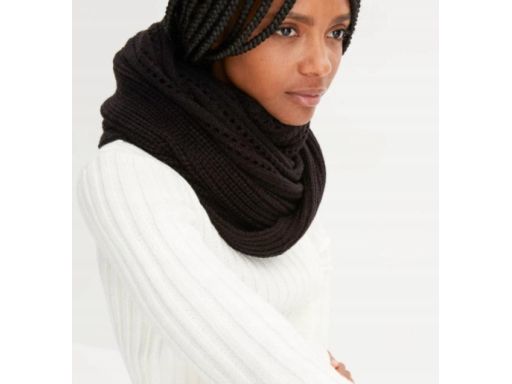 B.P.C komin dzianinowa ażurowy czarny UNIWERSALNY.