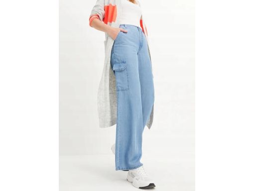 B.P.C wygodne jeansy szerokie prote z lyocellu ^52