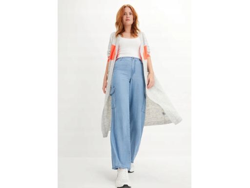 B.P.C wygodne jeansy szerokie prote z lyocellu ^52