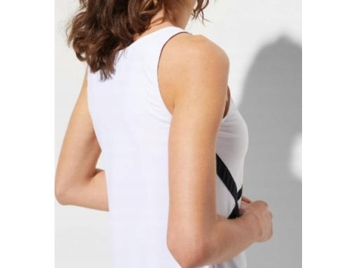 B.P.C sukienka tunika plażowa biała w czarne paski 46.