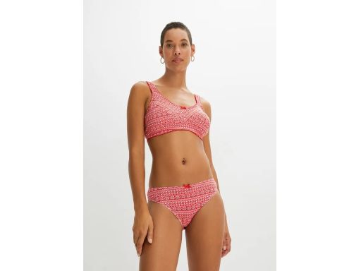 B.P.C 2-pak biustonosz miękki bez fiszbin świąteczny i czerwony 105D.