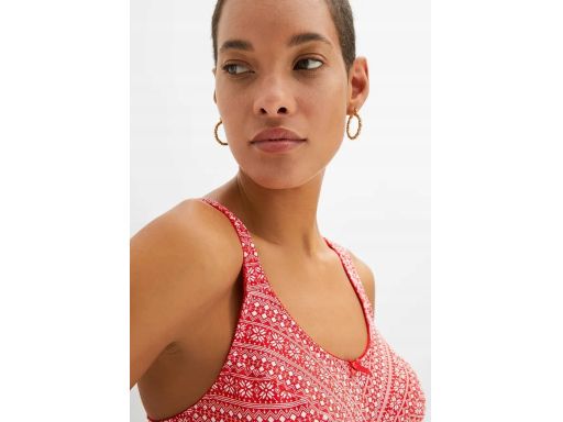 B.P.C 2-pak biustonosz miękki bez fiszbin świąteczny i czerwony 105D.