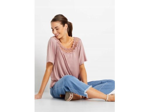 B.P.C bluzka brudny róż carmen r.32/34