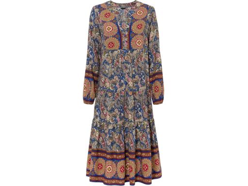 B.P.C sukienka koszulowa midi we wzory 42.