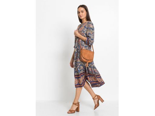 B.P.C sukienka koszulowa midi we wzory 42.