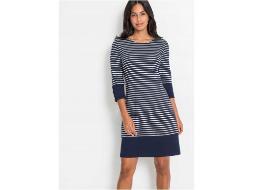 B.P.C sukienka w paski z wiskozy 32/34.