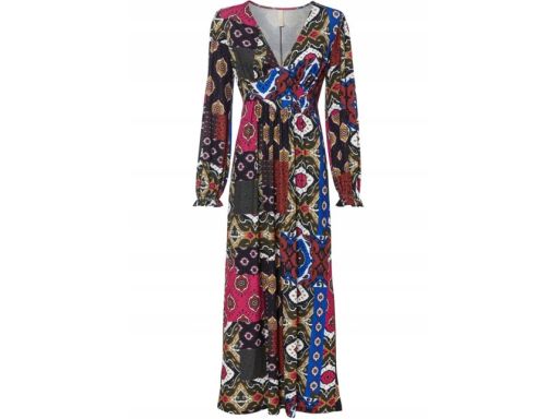 B.P.C sukienka wzorzysta midi 36/38.