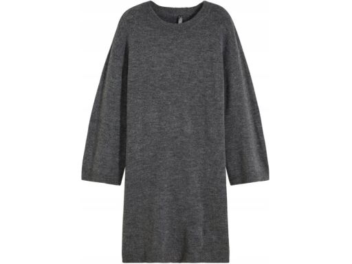 B.P.C sukienka dzianinowa ciemnoszara r.36/38