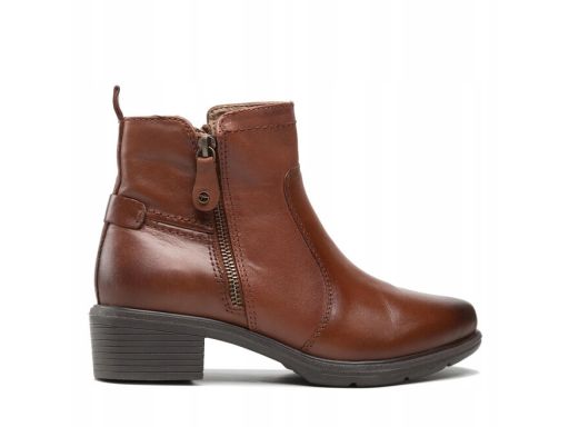 Tamaris botki suwaki z dwóch stron wygodne brązowe 37