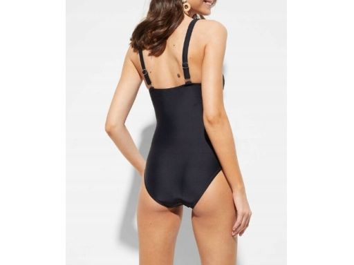 B.P.C kostium jednoczęściowy z zaszewkami czarny r.48