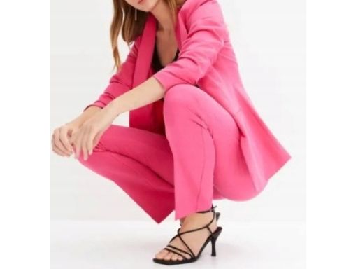 B.P.C żakiet marynarka damska różowa bez klap 40.