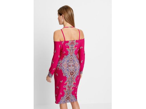 B.P.C sukienka carmen z ramiączkami we wzory r.36/38