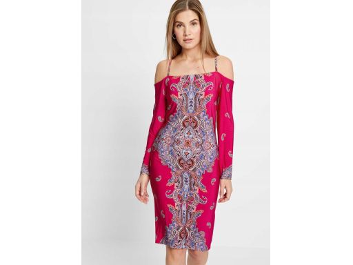 B.P.C sukienka carmen z ramiączkami we wzory r.36/38