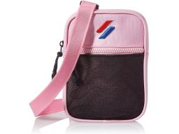 G3341Superdry mała torebka z długim paskiem różowa