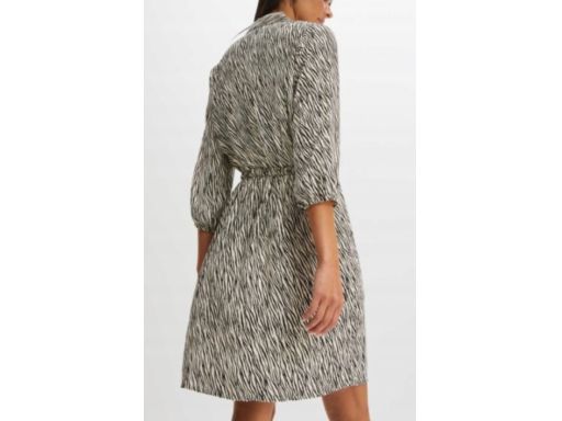 B.P.C sukienka koszulowa z nadrukiem zebra 48.