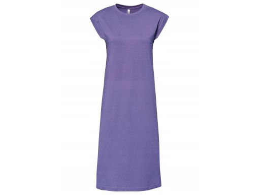 B.P.C sukienka midi z rozcięciem fioletowa shirtowa 40/42.