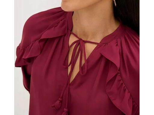 B.P.C bluzka szyfonowa bordowa 52.