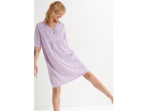 B.P.C sukienka shirtowa bawełniana fioletowa^44/46