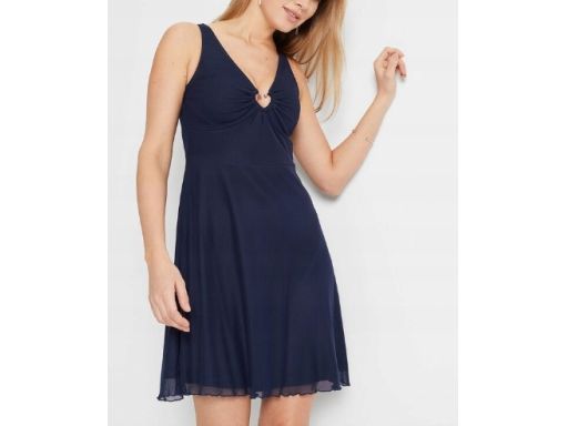 B.P.C sukienka granatowa z siateczki r.44