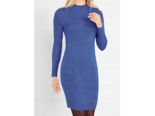 B.P.C sukienka dzianinowa szafirowa r.32/34
