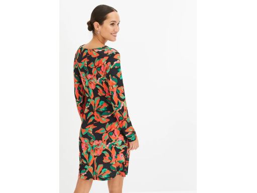 B.P.C sukienka ołówkowa z marszczeniem we wzory ^48/50