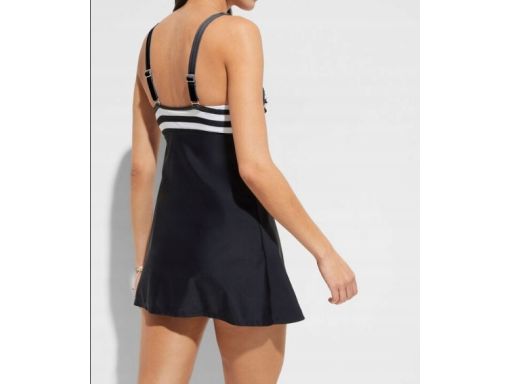 B.P.C tankini czarno-białe w paski z figami z wysokim stanem 52.